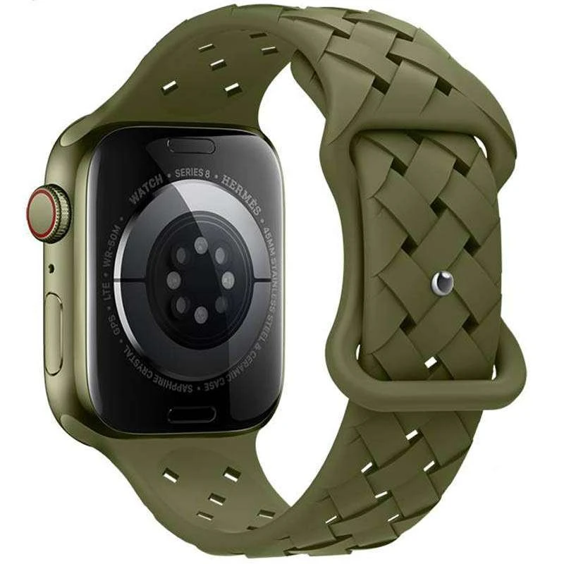 Ремінець Hoco WA16 Flexible series Apple watch (38/40/41mm) – Olive Green. Фото 2 з 2