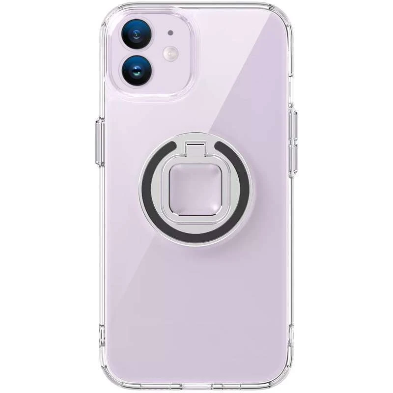 

TPU+PC чохол завтовшки 2.0мм з кільцем на Apple iPhone 11 (6.1") (Прозорий)