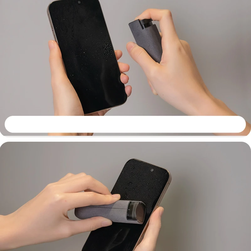 Blueo Спрей для очищення екрану (флакон 10 мл + мікрофібра) – Сірий. Фото 3 з 4