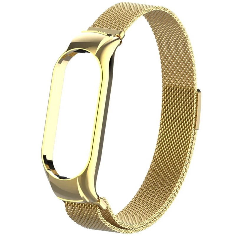 Ремінець Milanese Loop Design для Xiaomi Mi Band 8 – Gold. Фото 2 з 4