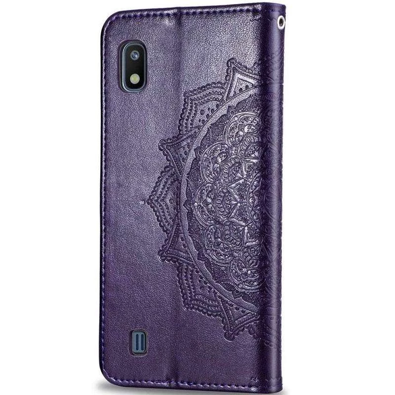 Кожаный чехол-книжка Art Case с визитницей для Samsung Galaxy A10 (A105F) – Фиолетовый. Фото 4 из 6