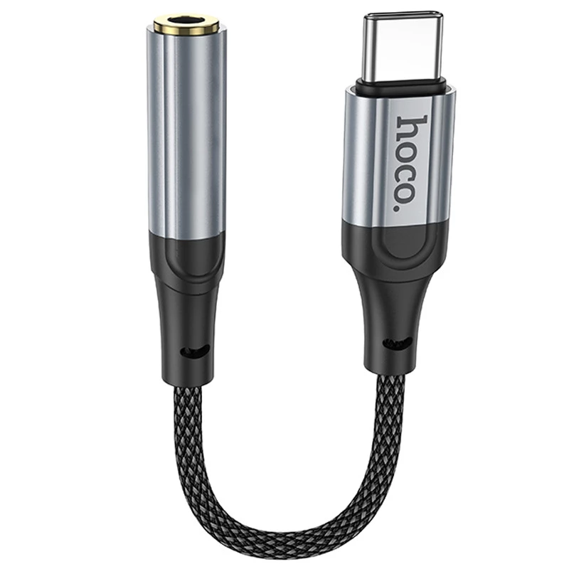 Перехідник Hoco LS36 Fresh Type-C to 3,5 AUX – Black. Фото 1 з 7