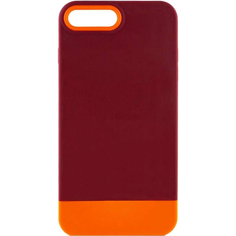 

Двухцветный чехол Bichromatic для Apple iPhone 7 plus / 8 plus (Brown burgundy / Orange)