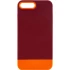 Двухцветный чехол Bichromatic для Apple iPhone 7 plus / 8 plus – Brown burgundy / Orange. Фото 1 из 5