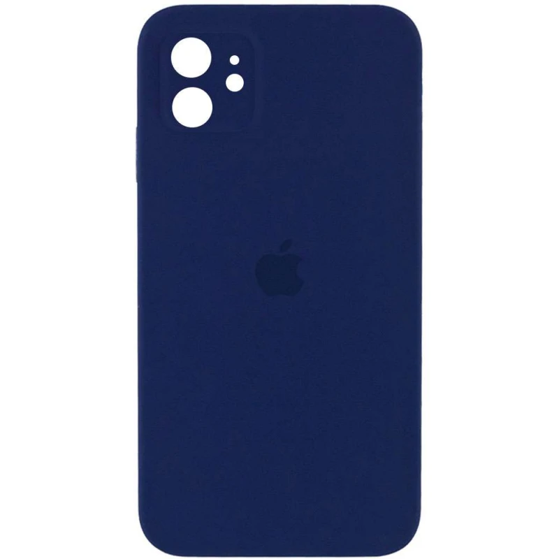 

Чехол Silicone Case Square с защитой камеры для Apple iPhone 11 (6.1") (Темно-синий / Midnight blue), Темно-синій / midnight blue