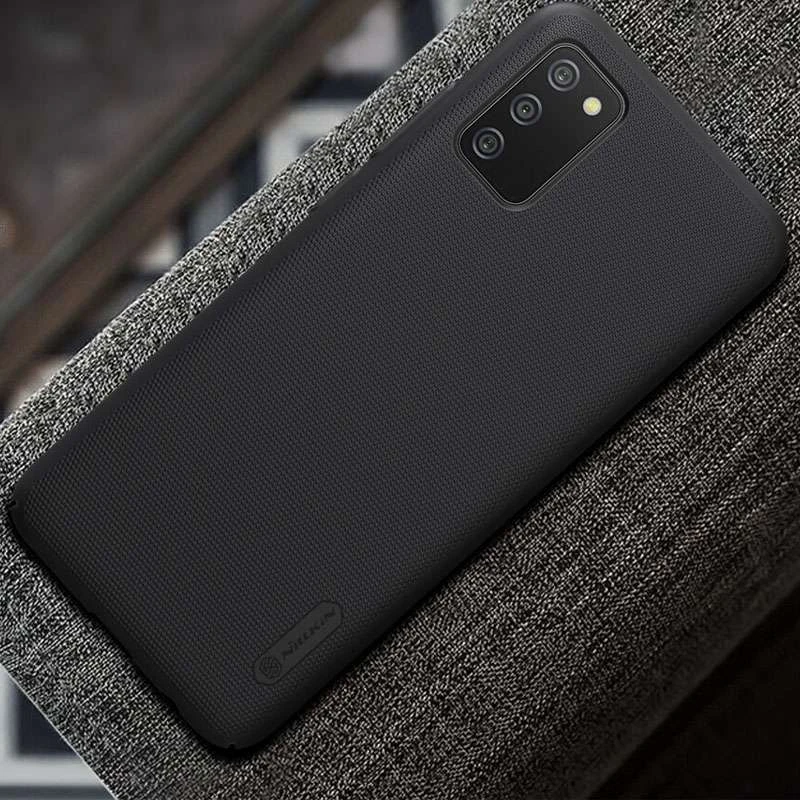 Пластикова накладка Nillkin Frost на Samsung Galaxy A02s – Чорний. Фото 6 з 8