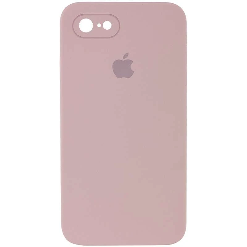 

Чехол Silicone Case Square с защитой камеры для Apple iPhone 7 / 8 (4.7") (Розовый / Pink Sand), Рожевий / pink sand