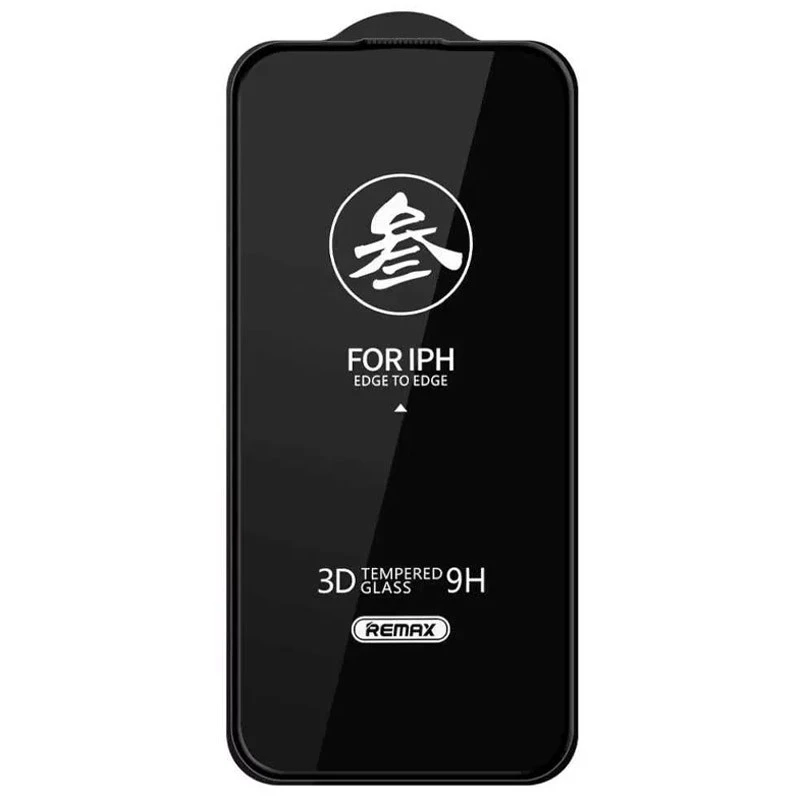 Защитное стекло Remax 3D (GL-27) для Apple iPhone 16 Pro Max – Черный. Фото 2 из 6