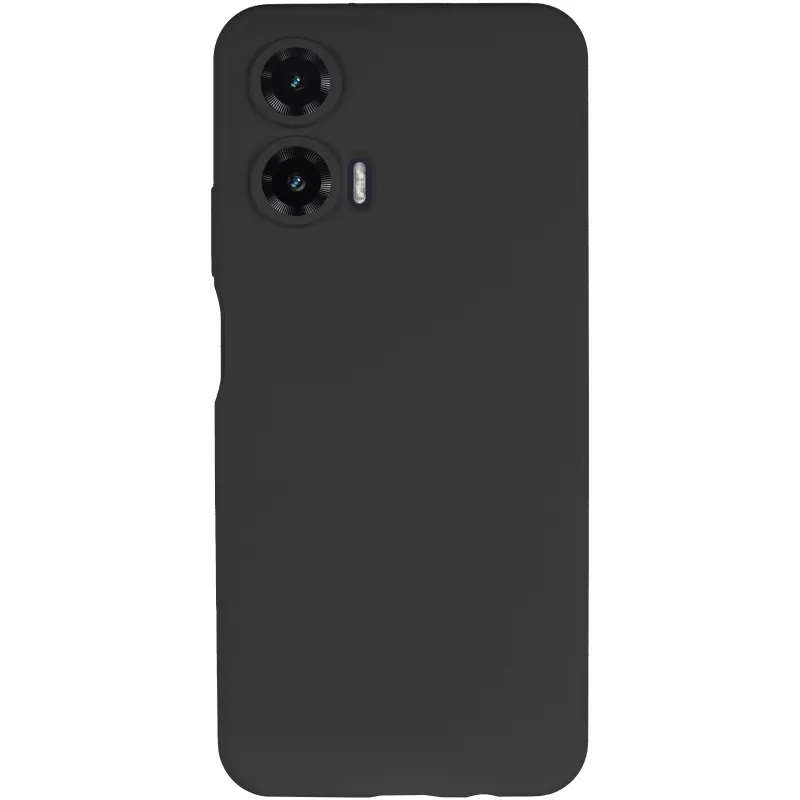 Чехол Silicone Case Lakshmi Premium з закритою камерою на Motorola Moto G35 – Черный / Black. Фото 4 из 10