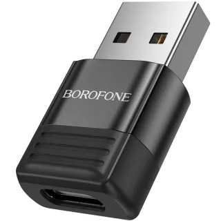 Перехідник Borofone BV18 USB male to Type-C female USB2.0 фото 1 з 1