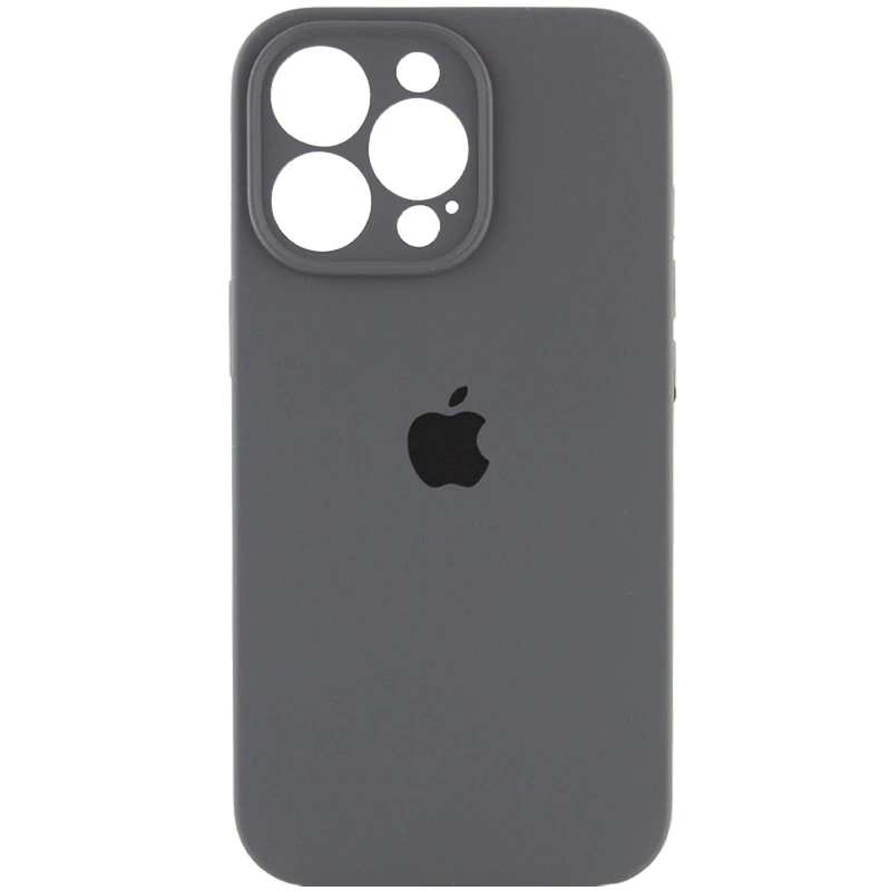 Чохол Silicone Case з захистом камери на Apple iPhone 14 Pro (6.1") – Сірий / Dark Gray. Фото 2 з 8