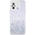 Чохол з блискітками та захистом камери на Xiaomi Redmi 12C / Poco C55 – Білий. Фото 1 з 7