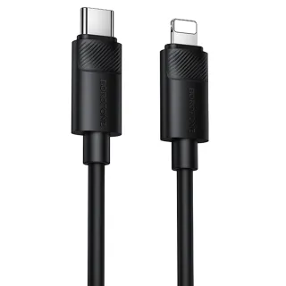 Дата кабель Borofone BX123 Leya Type-C to Lightning 30W (1m) — Black