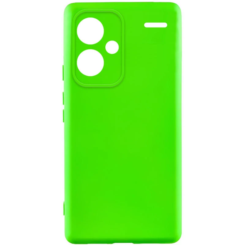 

Чехол Silicone Case Lakshmi с закрытой камерой для Xiaomi Redmi Note 13 Pro+ (Салатовый / Neon Green), Салатовий / neon green