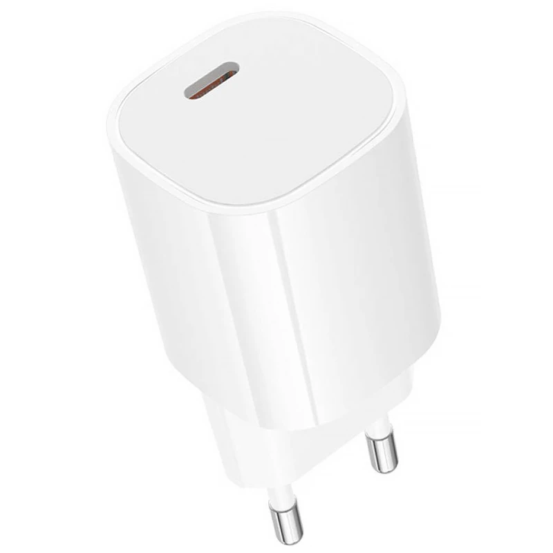 СЗУ Borofone BA103A Pudding PD20W (1USB-C) – White. Фото 3 из 5