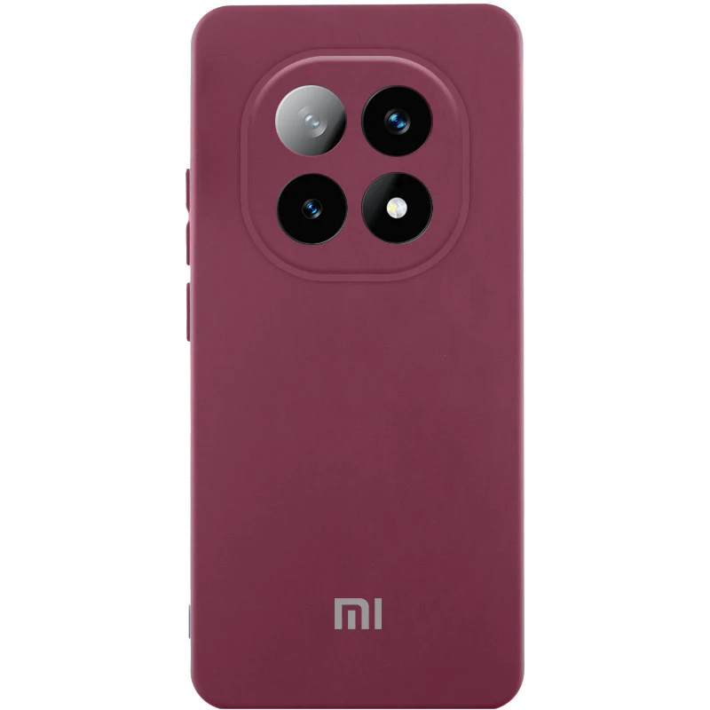 Чохол Silicone Case Lakshmi Premium L з закритою камерою на Xiaomi Redmi Note 15 4G/5G (EU) – Бордовий / Plum. Фото 1 з 1