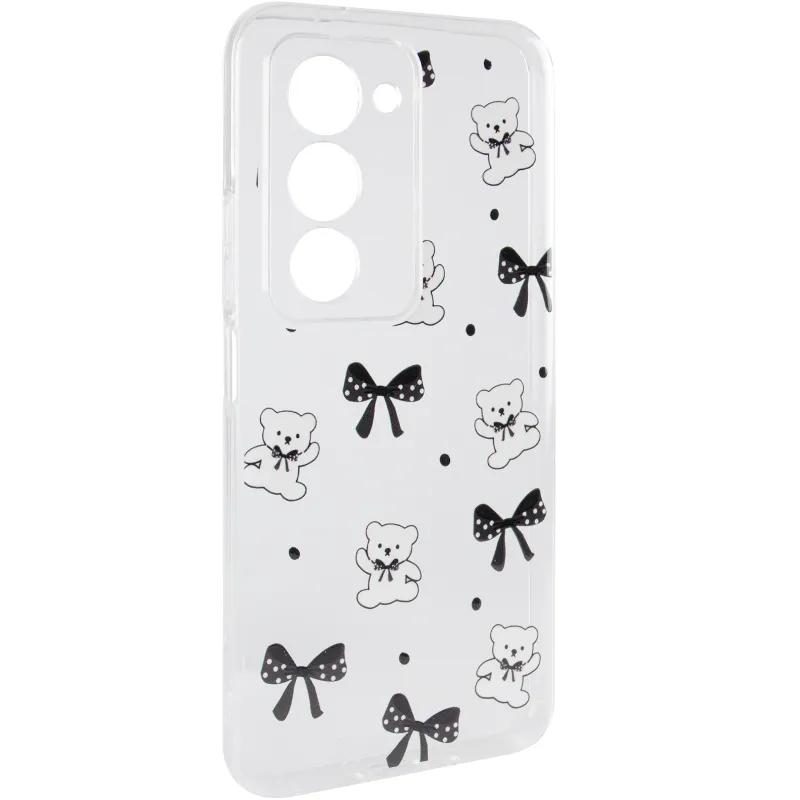 Чехол TPU Clear Joy для Xiaomi Redmi 15 4G (Global) / 5G – Teddy Bows. Фото 1 из 6