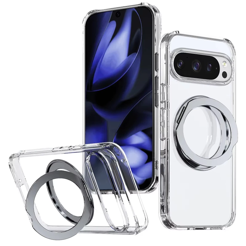 Чехол TPU+PC Aura Fold для Google Pixel 9 Pro XL – Transparent. Фото 1 из 5