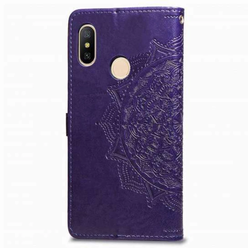 Шкіряний чохол-книжка Art Case з візитницею для Xiaomi Redmi Note 5 Pro / Note 5 (AI Dual Camera) – Фіолетовий. Фото 2 з 3