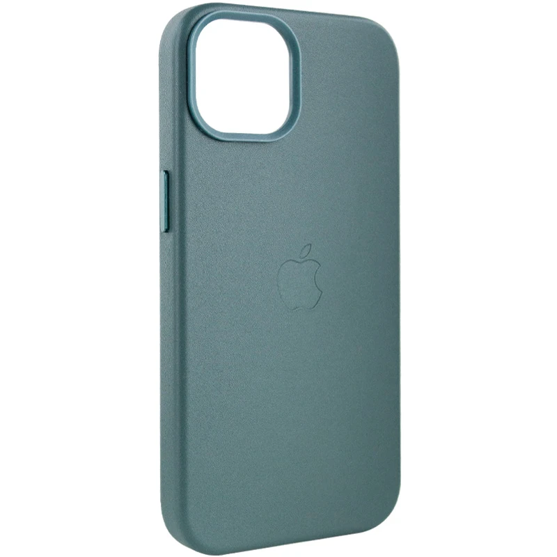Шкіряний чохол Silicone Case Soft з MagSafe на Apple iPhone 14 (6.1") – Pine green. Фото 5 з 8