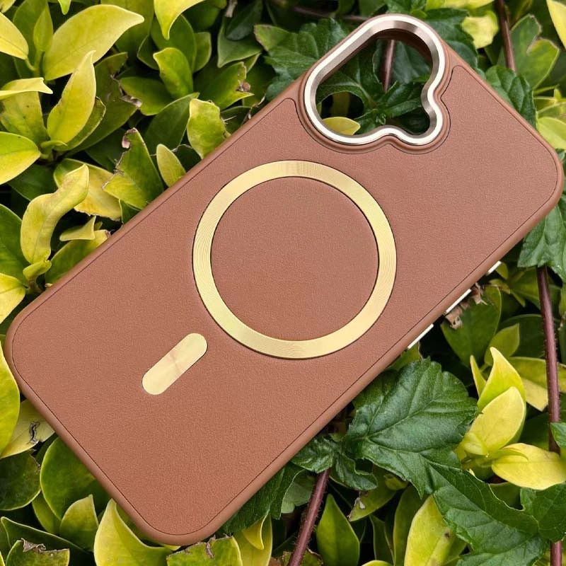 Шкіряний чохол з MagSafe на Apple iPhone 14 Pro (6.1") – Brown. Фото 4 з 11