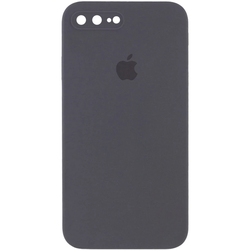 Чохол Silicone Case Square з захистом камери на Apple iPhone 7 plus / 8 plus – Сірий / Charcoal Gray. Фото 1 з 1