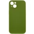 Чохол Silk Full Camera Protective (AA) NO LOGO для Apple iPhone 14 (6.1") – Зелений / Dark Olive. Фото 1 з 6