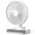 Настільний вентилятор DF11-B with clock 7200 mAh – White. Фото 1 з 3