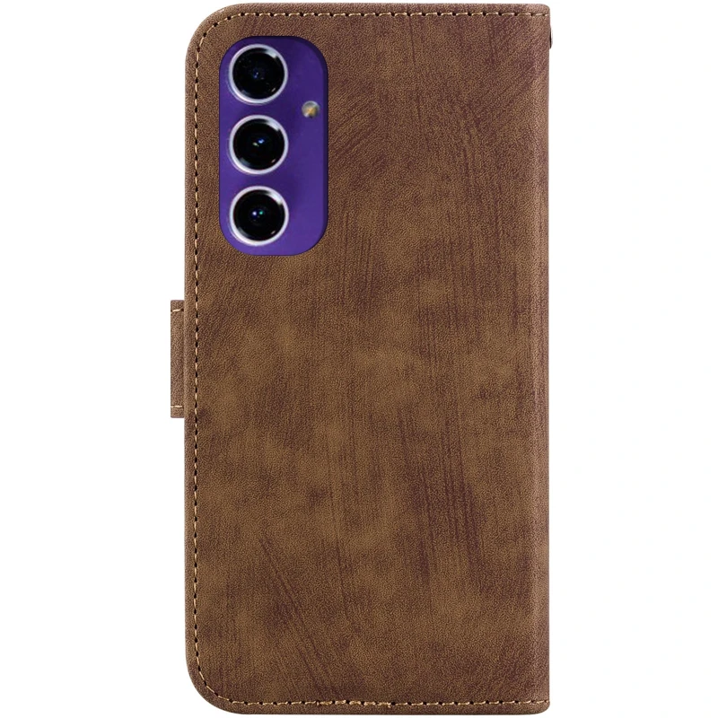 Кожаный чехол-книжка Cute Tiger для Samsung Galaxy A16 4G/5G – Brown. Фото 2 из 4