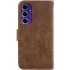 Кожаный чехол-книжка Cute Tiger для Samsung Galaxy A16 4G/5G – Brown. Фото 2 из 4