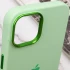 Чохол Silicone Case з металевими кнопками на Apple iPhone 12 Pro Max (6.7") – Зелений / Pistachio. Фото 9 з 9