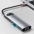 Переходник HUB Baseus Metal Gleam Series 7-in-1 Multifunctional – Серый. Фото 6 из 11