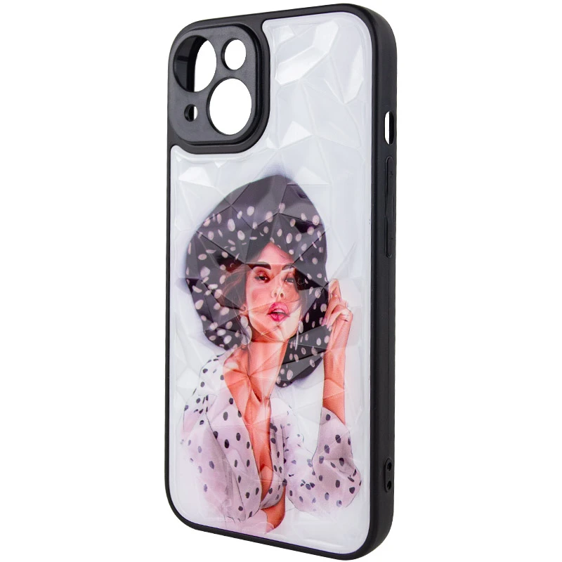 Стеклянный чехол Prisma Ladies на Apple iPhone 14 (6.1") – Girl in a hat. Фото 5 из 7