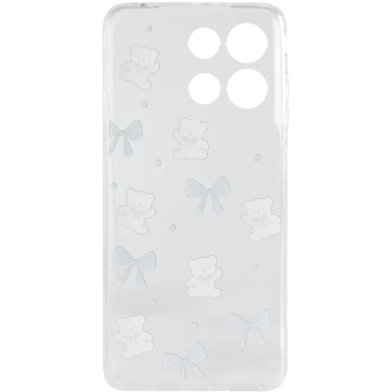 Чохол TPU Clear Joy для Motorola Moto G17 Power – Teddy Bows. Фото 4 з 6