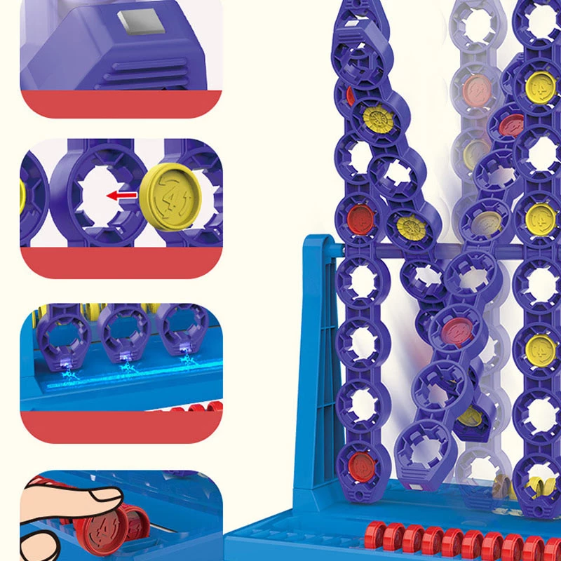 Настільна інтерактивна гра Ummi 22048 Line Up Spin 4 – Blue. Фото 4 з 5