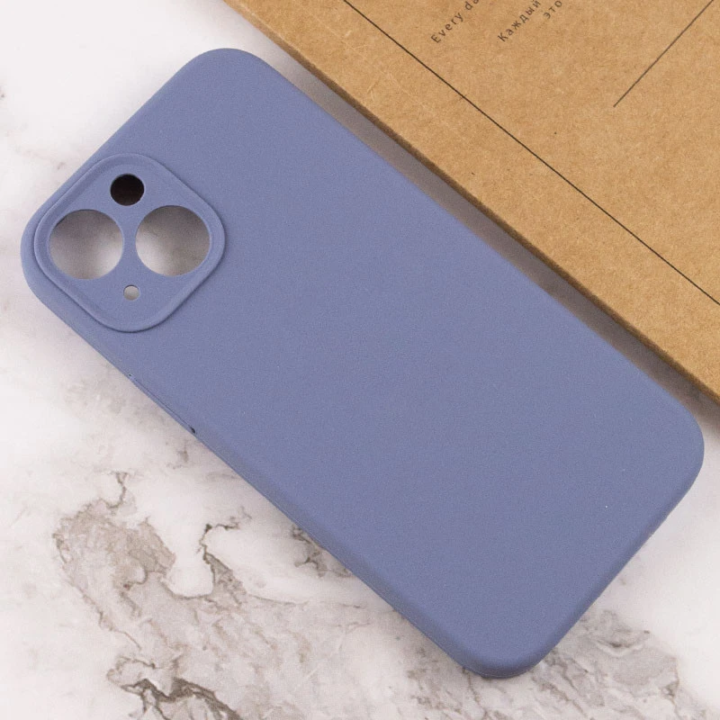 Чохол Silk Full Camera Protective (AA) NO LOGO для Apple iPhone 13 (6.1") – Сірий / Lavender Gray. Фото 3 з 3