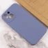Чохол Silk Full Camera Protective (AA) NO LOGO для Apple iPhone 13 (6.1") – Сірий / Lavender Gray. Фото 3 з 3