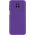 Цветной силиконовый чехол GETMAN с закрытой камерой на Xiaomi Redmi Note 9s / Note 9 Pro / Note 9 Pro Max – Фиолетовый / Ultra Violet. Фото 3 из 6