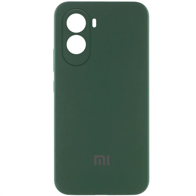Чехол Silicone Case Lakshmi Premium L с закрытой камерой для Xiaomi Poco M6 4G – Зеленый / Cyprus Green. Фото 1 из 1
