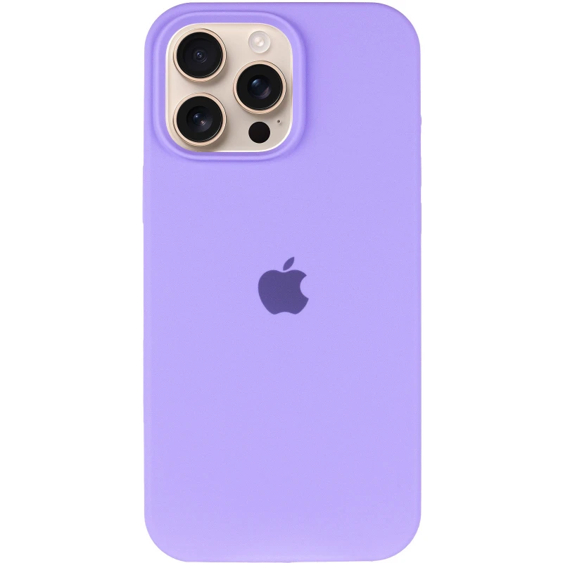 Чехол Silicone Case с закрытым низом для Apple iPhone 15 Pro (6.1") – Сиреневый / Dasheen. Фото 3 из 9
