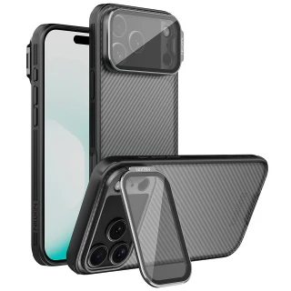 Карбоновая накладка Nillkin Camshield Prop для Apple iPhone 17 Pro Max (6.9") — Transparent black