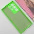 Кольоровий силіконовий чохол GETMAN із закритою камерою для Samsung Galaxy S24 Ultra – Салатовий / Neon Green. Фото 4 з 7