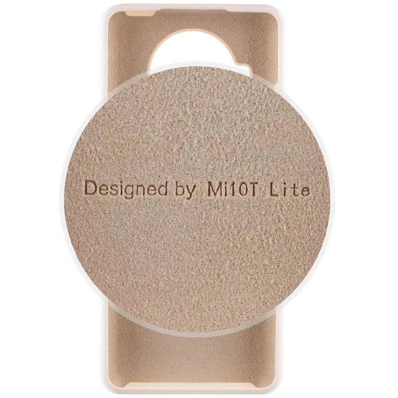 Чехол Silicone Case с закрытым низом для Xiaomi Mi 10T Lite / Redmi Note 9 Pro 5G – Белый / White. Фото 3 из 5