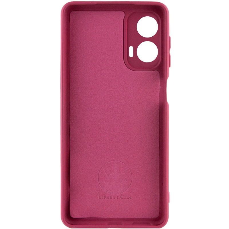 Чохол Silicone Case Lakshmi Plus з закритою камерою на Motorola Moto G24 – Бордовий / Marsala. Фото 2 з 4