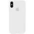 Чохол Silicone Case з закритим низом на Apple iPhone XS Max (6.5") – Білий / White. Фото 1 з 4