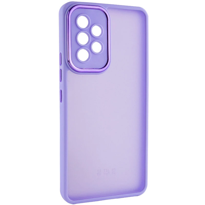 

TPU+PC чохол Accent на Samsung Galaxy A73 5G (White / Purple)