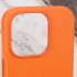 Шкіряний чохол Silicone Case Premium з MagSafe and Animation на Apple iPhone 14 Pro Max (6.7") – Orange. Фото 9 з 9