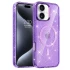 Чохол з блискітками та MagFit на Apple iPhone 16 – Purple. Фото 1 з 4