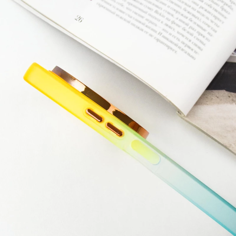 Силіконовий чохол фреш на Xiaomi Redmi A3 – Бірюзовий / Помаранчевий. Фото 7 з 9