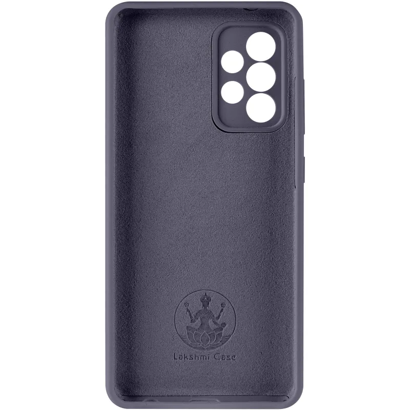 Чехол Silicone Case Lakshmi Premium з закритою камерою на Samsung Galaxy A52 4G / A52 5G – Серый / Dark Gray. Фото 4 из 6